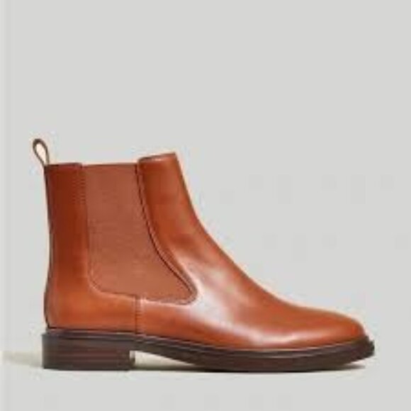 Madewell The Benning Chelsea Boot in Warm CInnamon Brown - Picture 2 of 8
